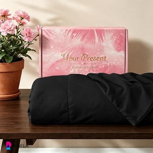 RIMELA Black Platform Dorm Bed Skirt Twin XL 25 Inch Drop, Extra Long Bedskirt with Split Corner for Raised & Lofted Bed, Bedroom Decor for Hide Clutter & Provides Privacy, Soft, Machine Washable thumbnail 4
