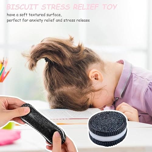 Dreamplay Taba Squishy Fidget Toys, 2 PCS Cookie Taba Squeeze Sensory Fidget Toys Gifts for Autism Person thumbnail 4