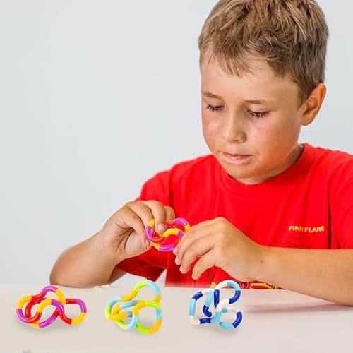 GWAWG 5 PCS Tangle Fidget Toy Twisty Fidget Toy Stress Relief Stim Silent for Kids and Adults thumbnail 2