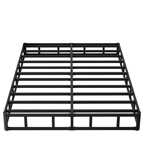 Maenizi 9 Inch Box Spring for Queen Bed, Heavy Duty Metal Box Spring Bed Base with Fabric Cover, Mattress Foundation, Easy Assembly, Noise Free, Black thumbnail 7