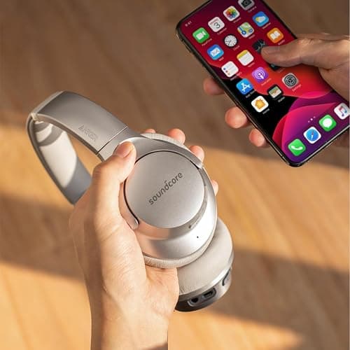Soundcore Anker Life Q20 Hybrid Active Noise Cancelling Headphones, Wireless Over Ear Bluetooth Headphones, 60H Playtime, Hi-Res Audio, Deep Bass, Memory Foam Ear Cups, Travel, Office, Micro Charging thumbnail 2