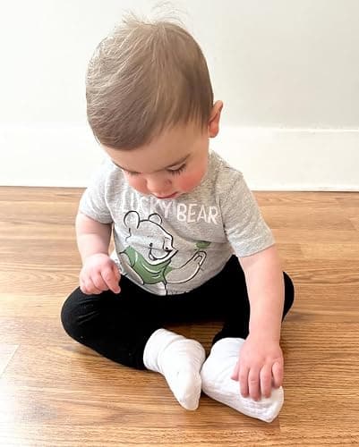 Simply Kids Baby Non-Slip Ankle Socks – Superior Grip, Soft Cotton, for Active Toddler Girls & Boys (Ages 0-7) thumbnail 3