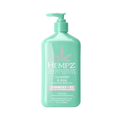 Hempz Body Lotion - Cucumber & Aloe Herbal Limited Edition Daily Moisturizing Cream, Shea Butter, Aloe, Cucumber Extract Body Moisturizer - Skin Care Products, Hemp Seed Oil - 17 Fl Oz - Image 1