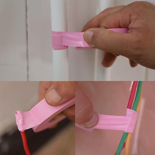 Lichamp 10-Pack Pink Electrical Tape Waterproof, 3/4 in x 66ft, Industrial Grade UL/CSA Listed High Temp Electrical Tape Pink Electric Super Vinyl thumbnail 7