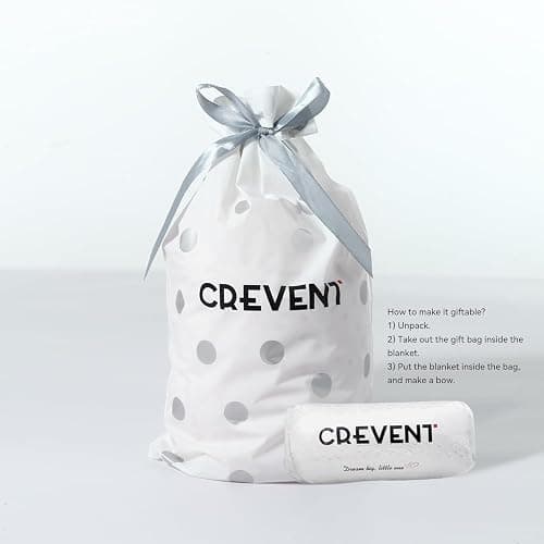 CREVENT 2Pcs 30''X40'' Cute Cozy Fluffy Warm Baby Blankets for Infants Toddlers' Bedding Crib Cot Stroller - Grey Cloud + Knit Animal Blue thumbnail 8