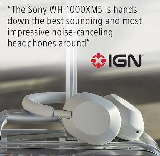Sony WH-1000XM5 Premium Noise Canceling Headphones, Auto NC Optimizer, 30-Hour Battery, Alexa Voice Control, Midnight Blue thumbnail 12