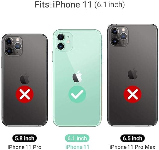 ULAK Clear Case Compatible with iPhone 11 6.1-Inch 2019, Transparent Thin Slim Protective Phone Cover thumbnail 7