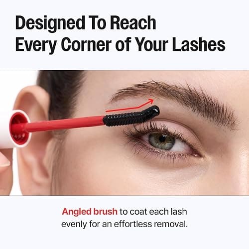 CLIO Kill Lash Mascara Remover, Waterproof Eye Makeup Remover with Curved Precision Brush, Oil Cleanser for Superproof Mascara and Lash Base, No-Rub Gentle Cleansing, Safe for Sensitive Eyes thumbnail 4