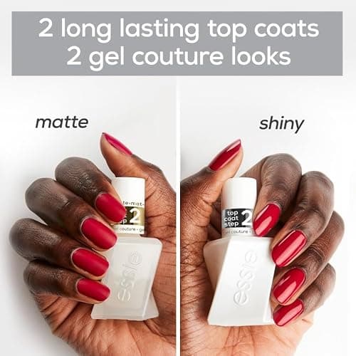 Essie Gel-Like Nail Polish, Lasts Up To 15 Days, With Flex.e Gel Technology, No Chipping, Glass-Like Shine, Vegan Formula, Couture, Matte Top Coat, 13.5 ml thumbnail 8