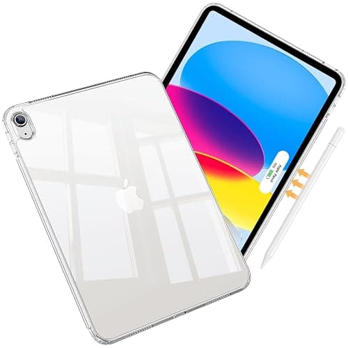 ProCase Clear Case for iPad 11th Generation(A16) 2025 11 Inch/ 10th 10.9 Inch 2022, Slim Light Transparent Anti-Yellow Back Cover for iPad 11/10 Gen 11" 10.9" -Clear - Image 1