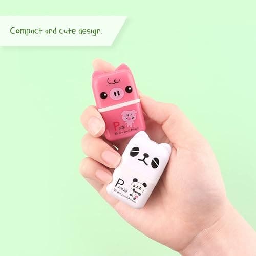 Tamaki 6 Pack Erasers for Kids, Cute Erasers with Cover and Roller, Pencil Rubber Eraser for Party Favors Gift Supplies (Model B) thumbnail 6