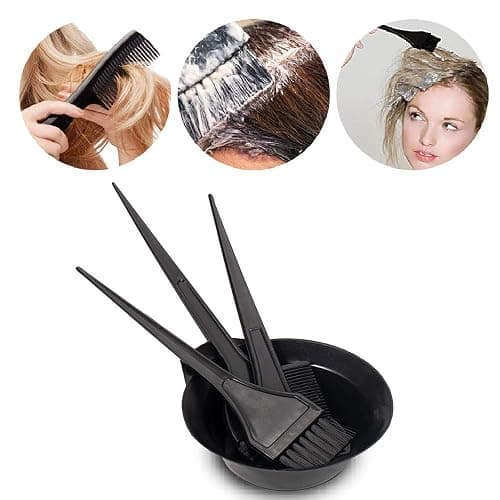 MOONMINI Hair Dye Color Brush and Bowl Set, Black | Color Bowl Brushes Tool, Mixing Bowl Kit, Tint Comb, Hair Tint Dying Coloring Applicator thumbnail 4