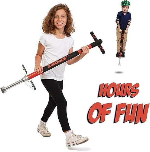 New Bounce Pogo Stick for Kids - Pogo Sticks, 40 to 80 Lbs - Sport Edition, Quality, Easy Grip, PogoStick for Hours of Wholesome Fun thumbnail 2