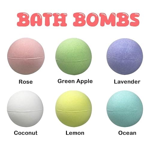 Muyiz 6 Pack Christmas Bubble Bath Bombs with Christmas Squishy Toys Inside for Kids Girls Boys Women Christmas Stocking Stuffers Gifts thumbnail 2