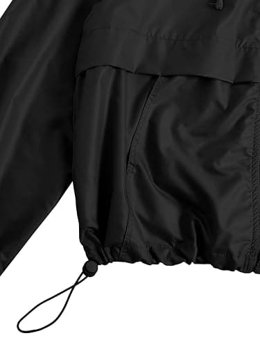 Verdusa Women's Windbreaker Jacket Workout Zip Up Hoodie with Pockets | Rainy Day Outfits, Hiking Jacket for Women, Lightweight Athletic Jacket, Sport Casual Outfit thumbnail 4