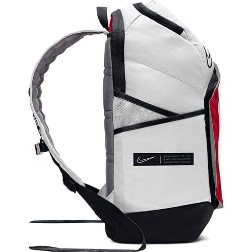 Nike Elite Pro Basketball Backpack BA6164 One Size (WHITE/UNIVERSITY RED/BLACK) thumbnail 6