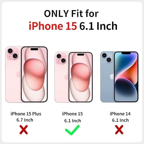 XIZYO Christmas Phone Case for iPhone 15, Xmas Wavy Cute Merry Christmas Pattern Clear Aesthetic Wave Girls Kids Women Santa Slim TPU Shockproof Protective Cover, Gingerbread Man thumbnail 2