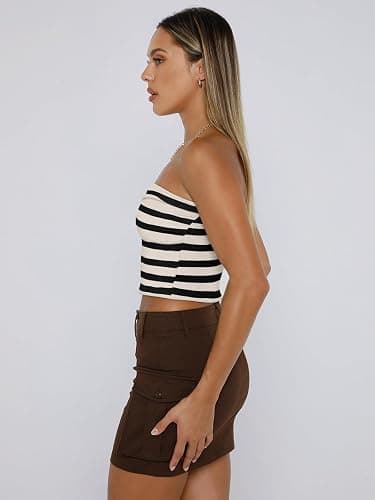 EFAN Womens Tube Tops Summer Outfits Cute Crop Tops 2026 Beach Vacation Spring Fashion Y2K Strapless Sleeveless Clothes thumbnail 4