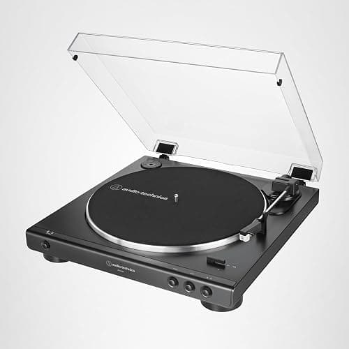 Audio-Technica AT-LP60X-BK Fully Automatic Belt-Drive Stereo Turntable, Black, Hi-Fi, 2 Speed, Dust Cover, Anti-Resonance, Die-Cast Aluminum Platter thumbnail 7