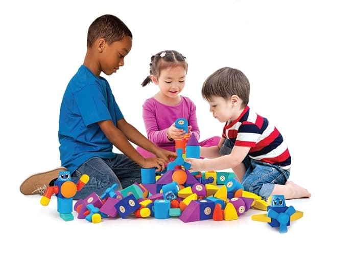 Blockaroo Magnetic Foam Building Blocks - 13-Piece Roadster, Bath Toys for Toddlers, Preschool Toys, Bathtub Toys, Sensory Toys, Blocks for Toddlers 3-5, Engineering Toys for Kids 3-5, Bath Blocks - Roadster thumbnail 6