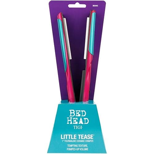 Bed Head Little Tease Hair Crimper | Small Texture, Pumped-Up Volume, & Extra Shine | Crimper Hair Tool with Tourmaline Ceramic Coating for Less Damage (1 in) thumbnail 7