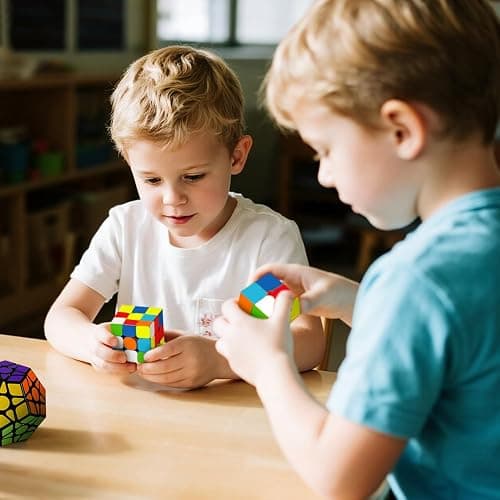 Speed Cubes, [8Pack] Magic Cubes，Puzzle Cube - Megaminx Mirror Pyramid 2x2 3x3 4x4 5x5 Puzzle Cube Collection Speed Cube Bundles for Kids& Adults thumbnail 2