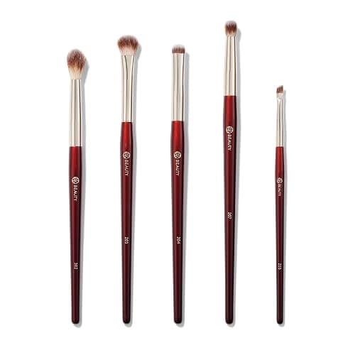 BK BEAUTY - BRUSH SET FOR HOODED OR SMALLER EYES (5PC) - Eyeshadow Brush Set for Blending, Smudging & Defining Eyeshadow and Eyeliner | Premium Eye Makeup Brushes for Precise Application - Image 1