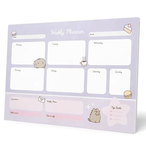 Grupo Erik Pusheen To Do List Notepad A3 54 Sheets, Pusheen Gifts | Pusheen stuff, 90 gsm paper, daily weekly planner, ADHD planner pad, improve productivity, task planner - Image 1