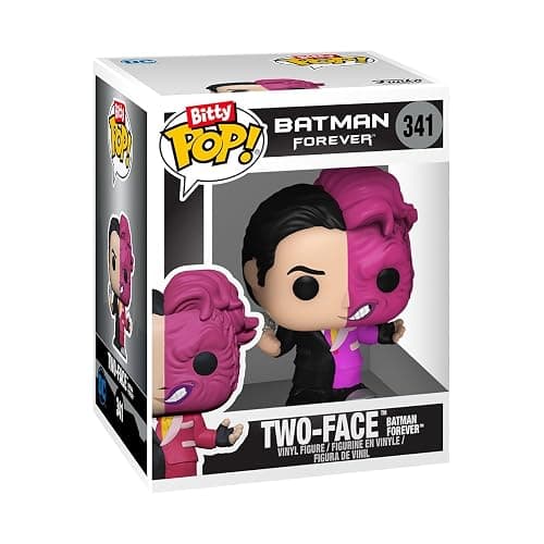 Funko Bitty POP! Batman 85th - Two Face, 4-Pack and A Surprise Mystery Mini Figure - 0.9 Inch (2.2 Cm) - DC Comics Collectable - Stackable Display Shelf Included - Gift Idea - Party Bags Stocking thumbnail 4