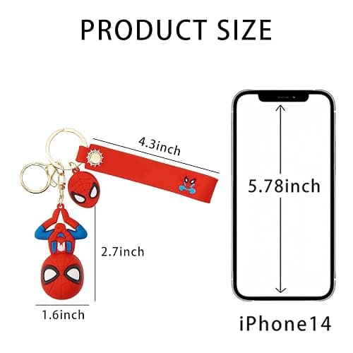 Nuahyaz Cartoon Keychain for Girls and Boys, Cute Keychains Accessories Keyring Key Wristlet Car Charms Backpack Key Chain thumbnail 4