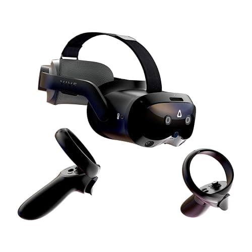 HTC Vive Focus Vision — Mixed Reality and PC VR Headset + Controllers — Consumer Edition | Standalone Plus Pc VR, 2448×2448 per Eye, 120 Degree FOV, 12GB RAM, Hot-Swap Battery, Eye and Hand Tracking - Image 1