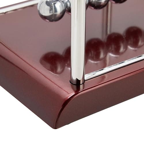 Juvale Newtons Cradle Pendulum - 7 x 6 x 7 in, Silver Stainless Steel - Desk Decor & Office Decor for Men - Stress Relief Desk Toy - Science Teacher Gift & Physics Toy thumbnail 7