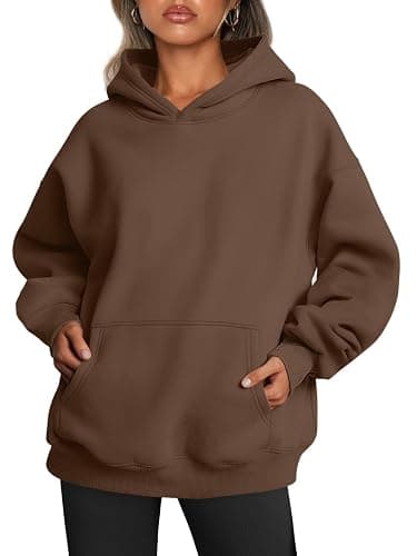 Trendy Queen Womens Hoodies Oversized Sweatshirt | Cozy Fleece Sweaters, Basic Pullover Shirts, Large Kangaroo Pocket, Seamless Daily Outfit Match - Image 1