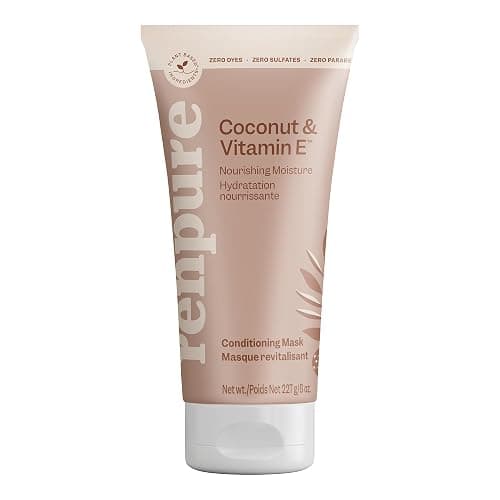 Renpure Coconut & Vitamin E Nourishing Moisture Conditioning Mask – Deep Hydration for Soft, Smooth, Healthy-Looking Hair – Plant-Based, Silicone-Free – For Dry or Damaged Hair – 236 ml - Image 1