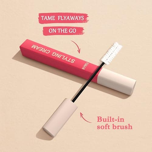 FUNAN Styling Cream for Hair, Hair Cactus Fruit 3-in-1 Styling Cream with Taming Wand for Flyaways, Frizz Control, Edge Styling, No Flaking, Slick Back Hair Products for All Hair Types 0.6 oz thumbnail 9