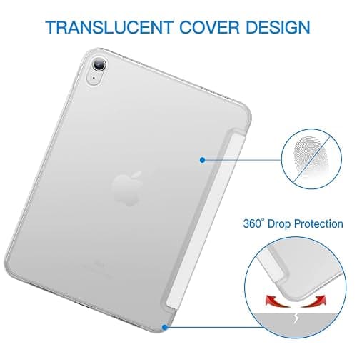 JETech Case for iPad (A16) 11th/10th Generation (2025/2022), Slim Stand Hard Back Shell Cover with Auto Wake/Sleep (White) thumbnail 4