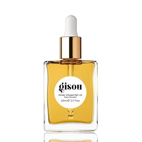 Gisou Honey Infused Hair Oil (0.7 Fl Oz) | Intense hydration, long-lasting frizz control, up to 450°F heat protection, glossy shine, suitable for all hair types - Image 1