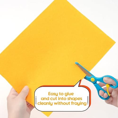 Simetufy 120 Pcs 8x12 Felt Sheets for Crafts, 40 Colors Stiff Felt Fabric | Colored Craft Felt Sheets Bulk for DIY Sewing Crafts, Patchwork, School Projects thumbnail 4