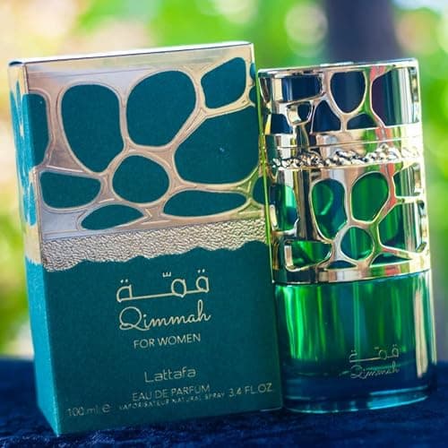 Lattafa Perfumes Qimmah for Women EDP (Eau De Parfum) - 100ML (3.4 oz) |Featuring notes: Cedar, Oudh, Myrrh, Amber, Lavender I thumbnail 4