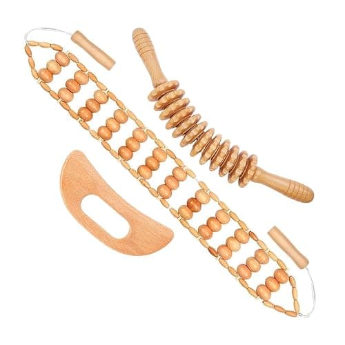 3PCS Wood Therapy Massage Tools, Lymphatic Drainage & Body Sculpting Wooden Massager, Maderoterapia Anti-Cellulite Tool for Deep Tissue Massage, Pain Relief & Muscle Recovery - Image 1