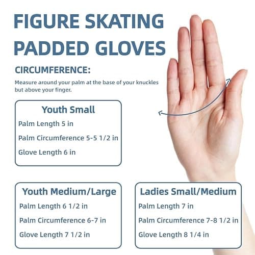 SARIUROS Figure Skating Gloves, Figure Ice SkatingGloves for Women, Grils - Padded SkatingGloves for Skating Practice thumbnail 4