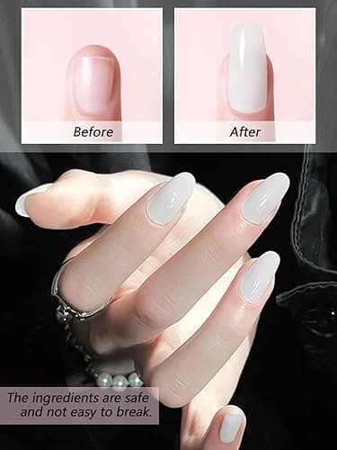 EBANKU Acrylic Powder Professional White Acrylic Nail Powder Long Lasting for 3D Fingernail Carving & Nail Extensions, Milk White Acrylic Powder, No Nail Lamp Needed, 120g/4.23oz Big Capacity thumbnail 6