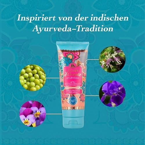 TESORI D'ORIENTE Body Lotion Ayurveda | 250ML | aromatische Bodylotion | Amla-Fruchtextrakt, Sesam-Öl, Aloe vera und Calendula | Wellness-Ritual für Körper & Sinne thumbnail 6