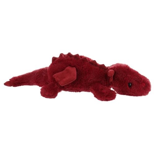 Apricot Lamb Lying Dragon Plush Stuffed Animals for Kids, Soft Cute Plush Toys for Baby Girl and Boy, Large Fluffy Lying Dragon Red thumbnail 4