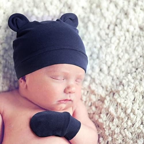 DRESHOW BQUBO 8 Pack Unisex Baby Beanie Hat Infant Toddler Kid Hats Baby Soft Cute Knit Cap Nursery Beanie thumbnail 3