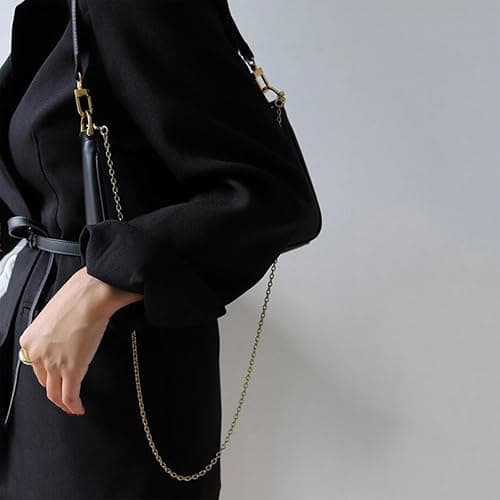 Shoulder Bag for Women Y2K Handbag PU Leather Classic Clutch Small Black 90s Purse thumbnail 3