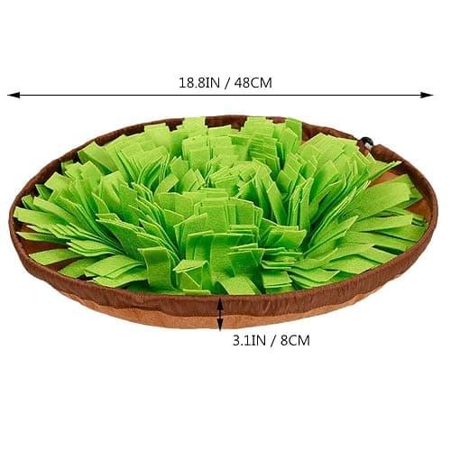 AWOOF Pet Snuffle Mat for Dogs, Interactive Feed Game for Boredom, Encourages Natural Foraging Skills for Cats Dogs Bowl Travel Use, Dog Treat Dispenser Indoor Outdoor Stress Relief thumbnail 8