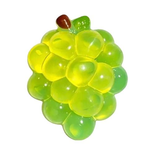 Crystal Grape Squishies Toy, Clear Jelly Squeeze Toys, TPR Slow Rebound Sensory Fidgets for Teens & Adults, Anxiety Relief Desk Gadgets, Fun Office Decor and Novelty Gifts for Stress Relief (Green) thumbnail 3