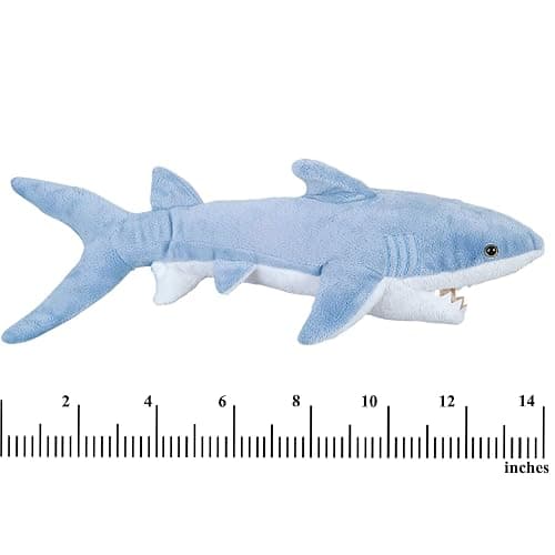 Bedwina Stuffed Animal Sharks - Pack of 2 Large, 14 inch Mako & 13 inch Hammerhead Plush Shark Toys, Stuff Animals Toy, for Baby Toddlers & Kids thumbnail 6