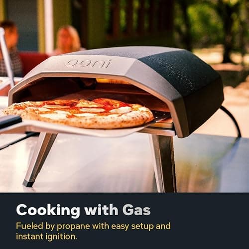 Ooni Koda 12 Gas Pizza Oven & Peel Bundle – 28mbar Propane Outdoor Portable Oven For Stonebaked 12 Inch Pizzas in 60 Seconds, Includes 12" Pizza Peel and Gas Hose & Regulator thumbnail 5